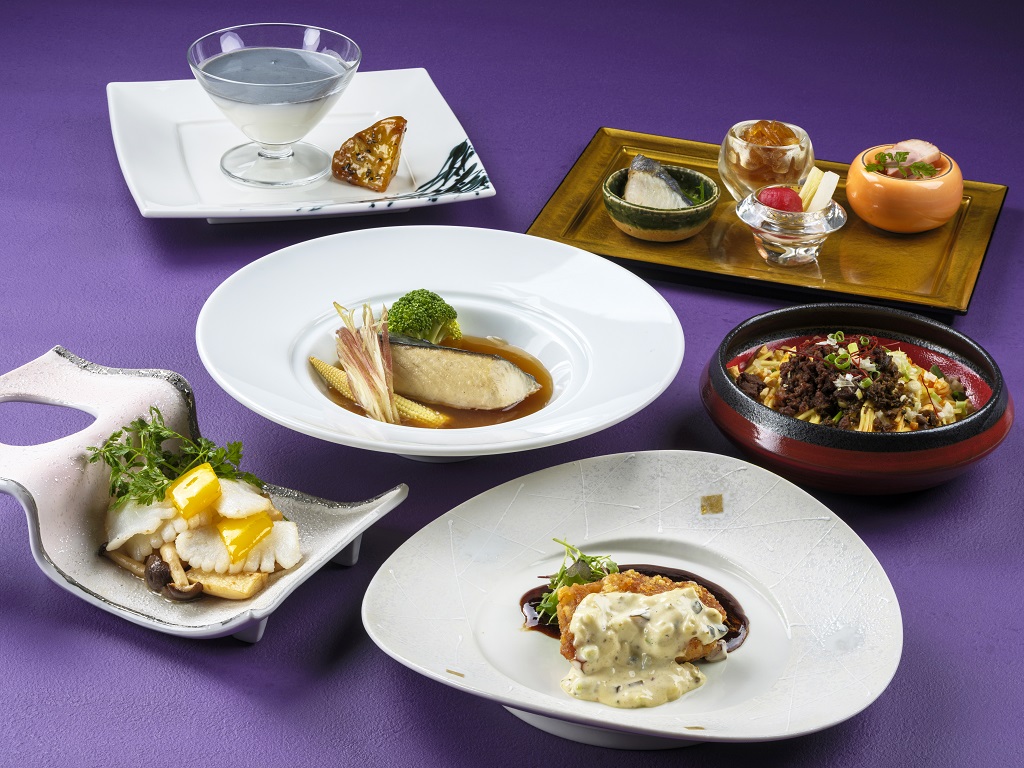 [Keika Course] 6 dishes including appetizers and braised small whole shark fin in oyster sauce
