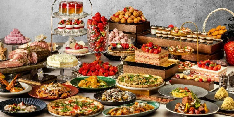 【딸기 디저트】겨울의 만찬 이탈리안 런치 뷔페 약 50종