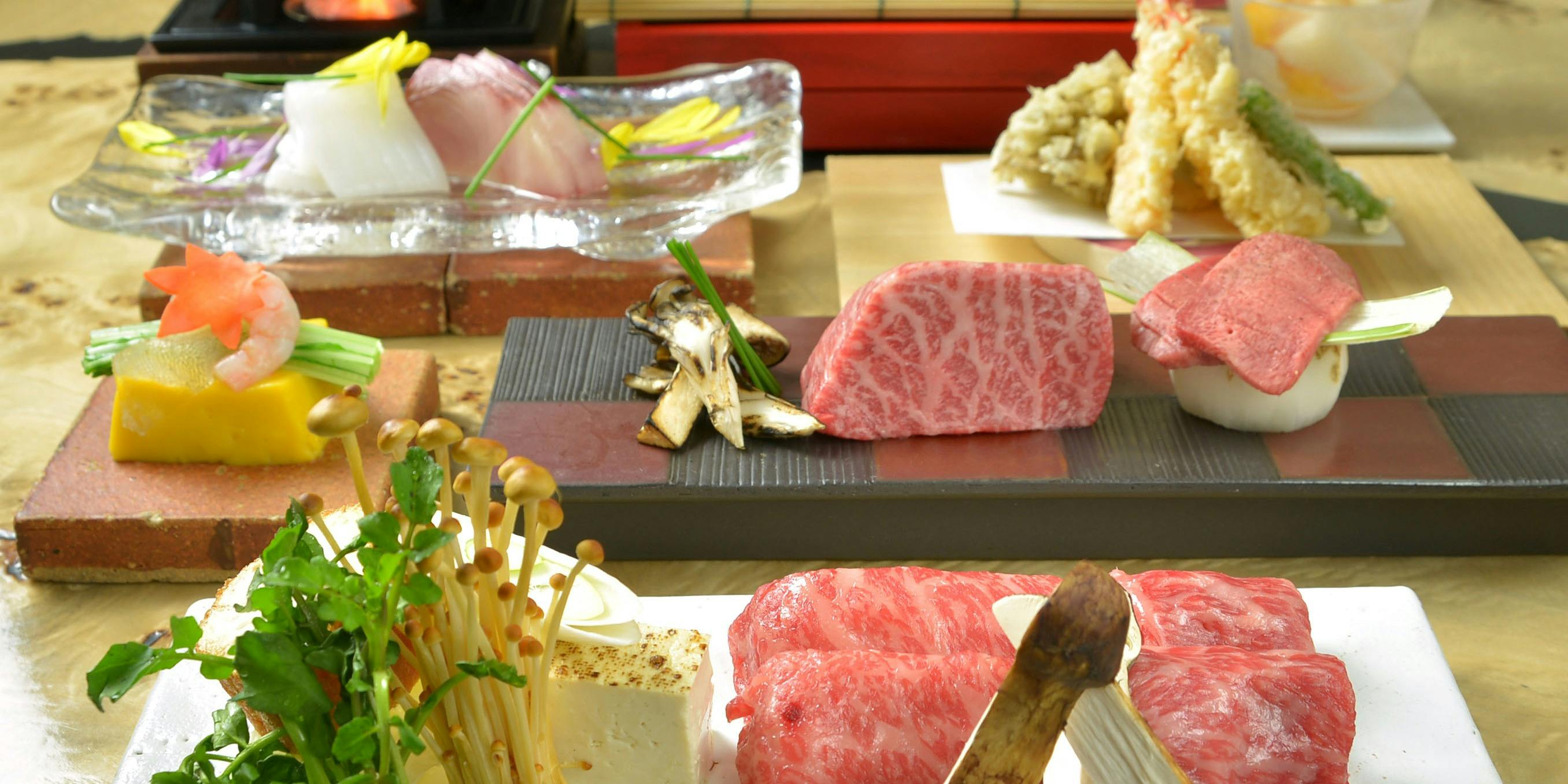 【宴會/暢飲】瀨戶內產 鱧魚與松茸鍋套餐 6道料理＋附2小時暢飲／鱧魚松茸鍋、天婦羅、烏龍麵等