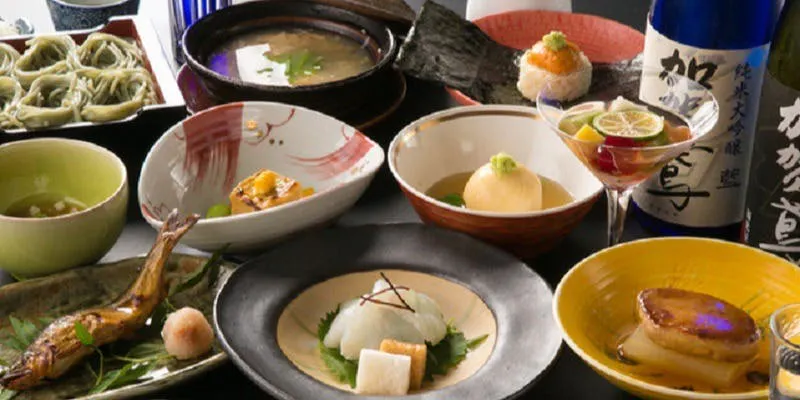 【虎夢会席】和牛ヒレ肉炭火焼き、雲丹の焼きリゾット等全10品
