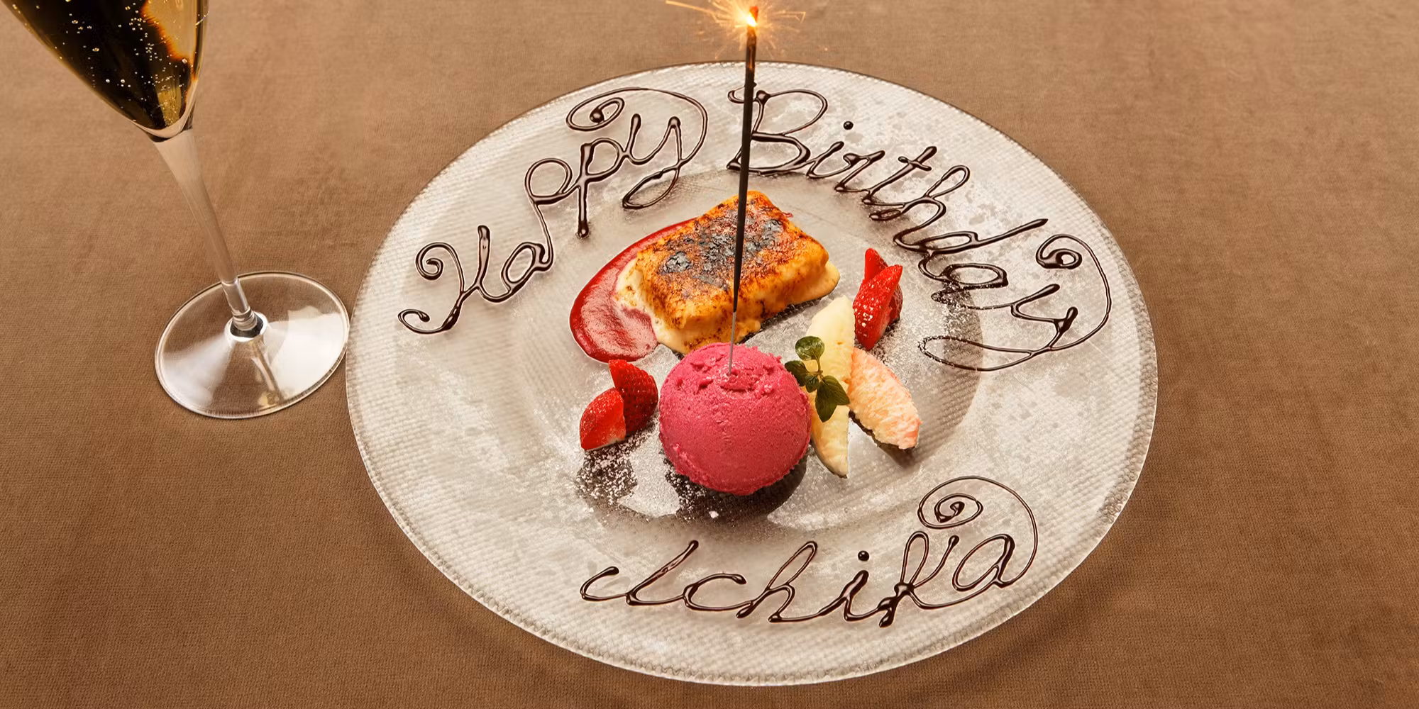 【Anniversary Special Course】Includes a toast with champagne and a commemorative plate! Prix Fixe Menu: Compare Wagyu Sirloin and Fillet