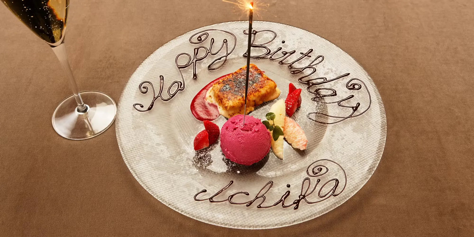 【Anniversary Special Course】Includes a toast with champagne and a commemorative plate! Prix Fixe Menu: Compare Wagyu Sirloin and Fillet