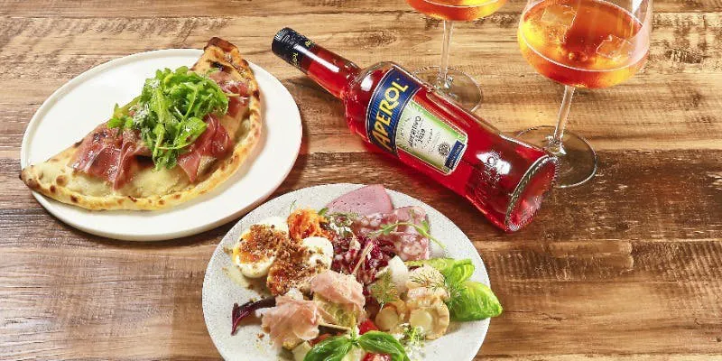 ~Afternoon Plan~ Italian Aperitif Aperol + Assorted Appetizers + Stuffed Calzone Pizza