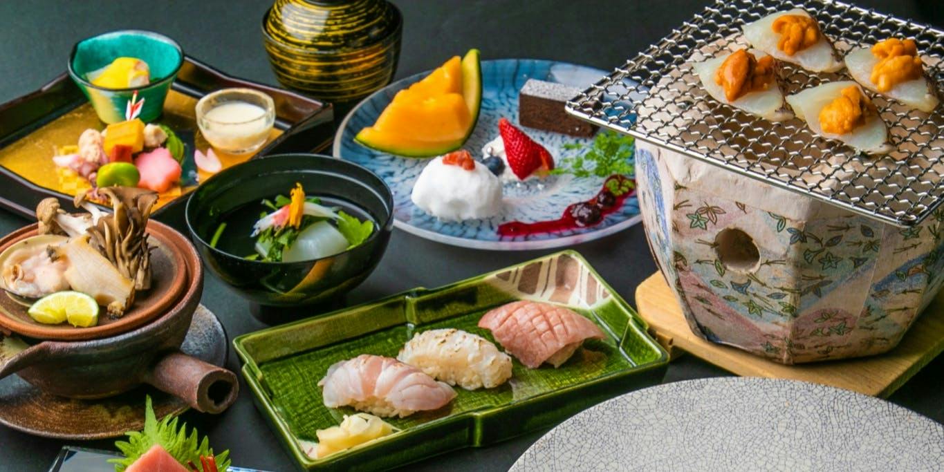 【絢爛懐石】鮑・黒毛和牛・鮮魚等料理長おまかせ豪華絢爛懐石全9品