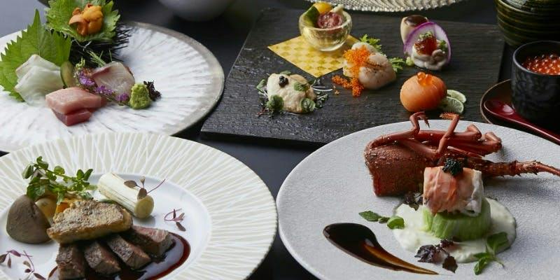 【Xmas2026】クリスマス六花懐石 フォアグラ、伊勢海老、黒毛和牛等 全9品