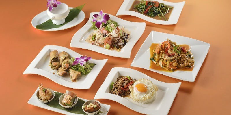 Savor the deliciously spicy dishes featuring Thai herbs, including popular crab dishes, in a 9-course meal.