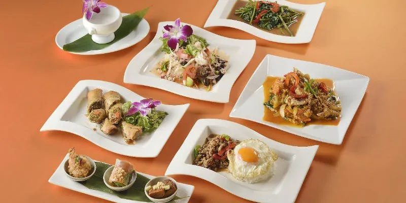 Savor the deliciously spicy dishes featuring Thai herbs, including popular crab dishes, in a 9-course meal.
