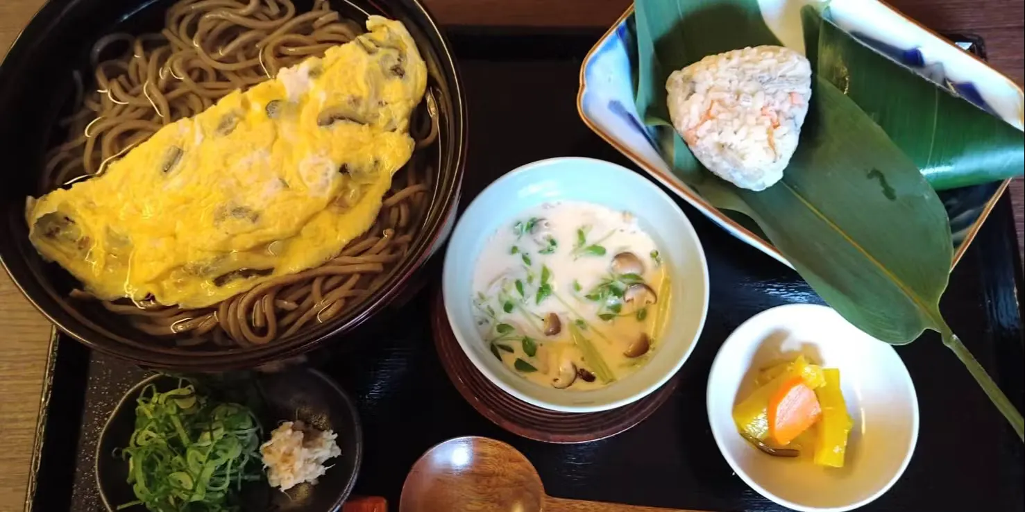 【すっぽんランチ：まる御膳　蕎麦】