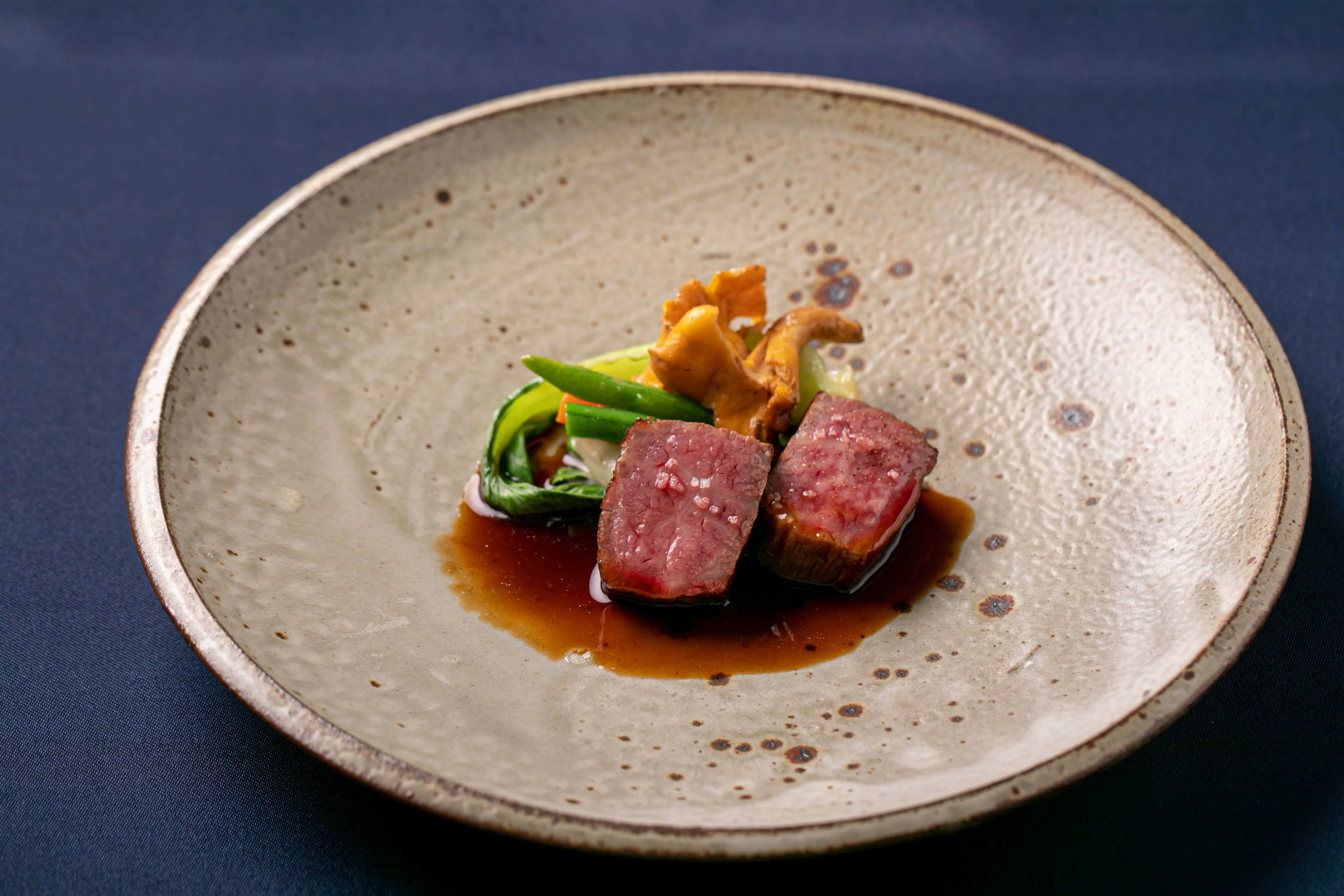 【ディナーコース 】お肉好きに、フォアグラ料理、メインのお肉はこだわりの坂元牛(宮崎牛)のステーキのコース