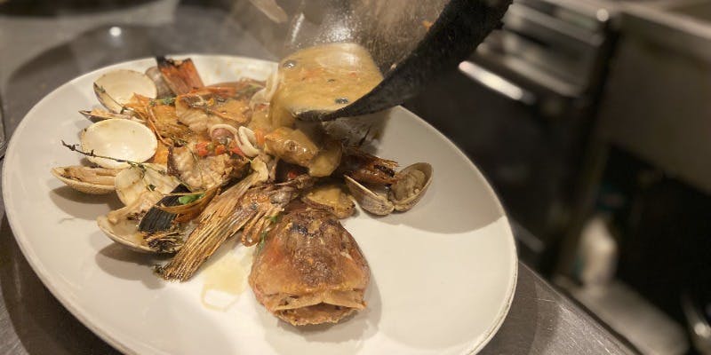 【「魚」タリアンコースDue】一尾丸ごとの魚で2品の料理と、厳選食材の魚介料理2品の全7品