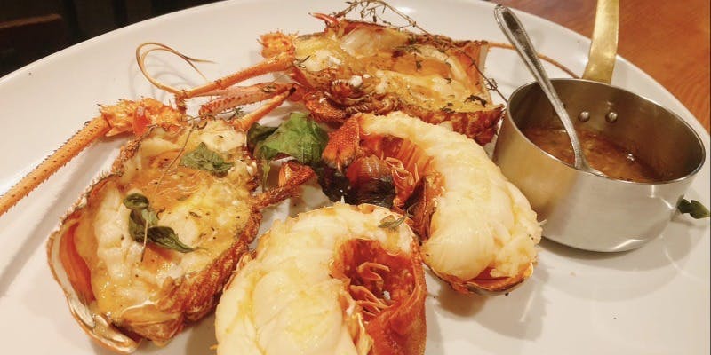 【伊勢海老含んだ特選魚介尽くしコース】季節味わうシェフお勧めディナーコース全7品