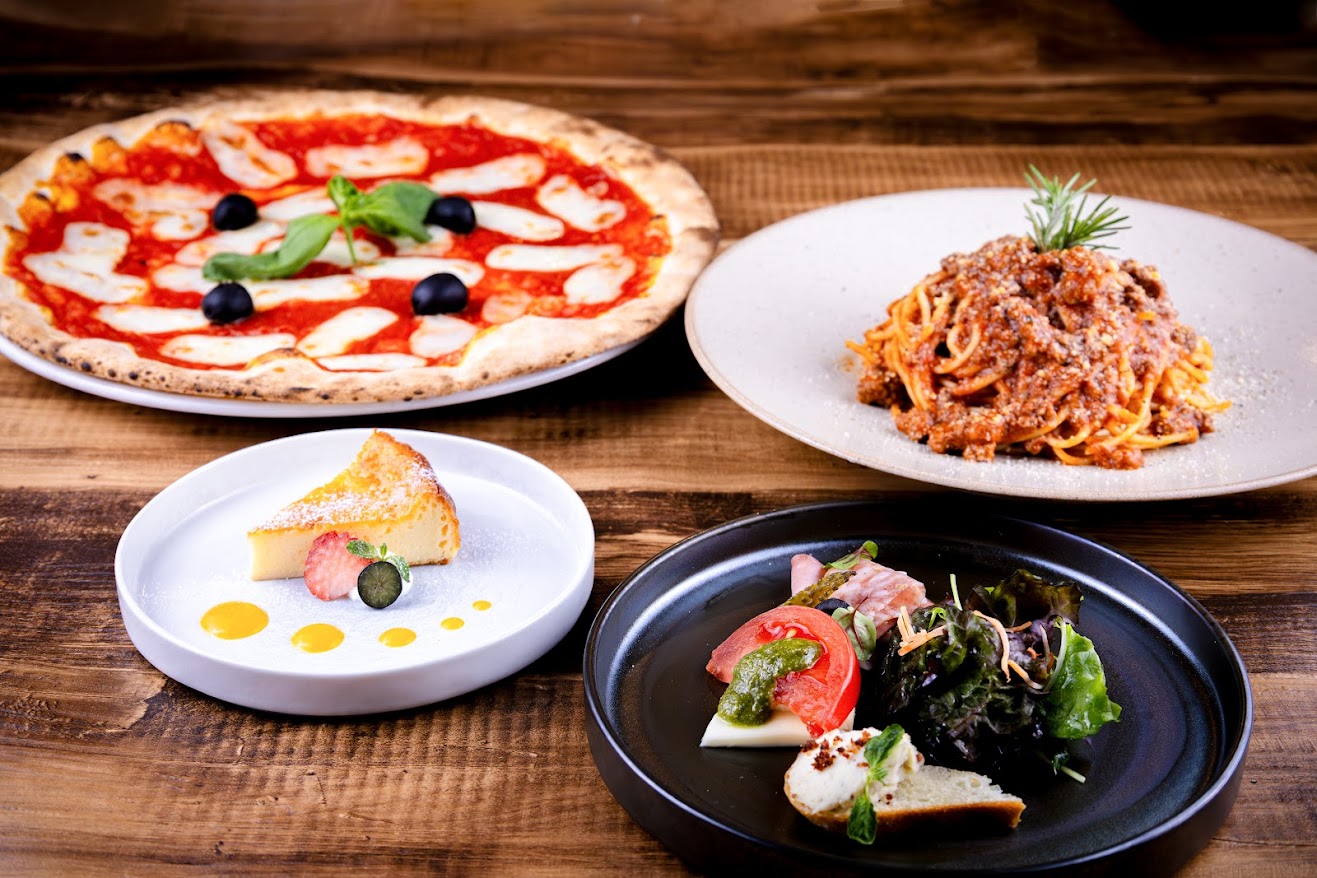 【Lunch】~Omakase Course~ Assorted Appetizers + Pasta + Pizza + Dolce, etc., Total 4 Dishes Enjoy an affordable lunch with the Chef's Omakase Selection