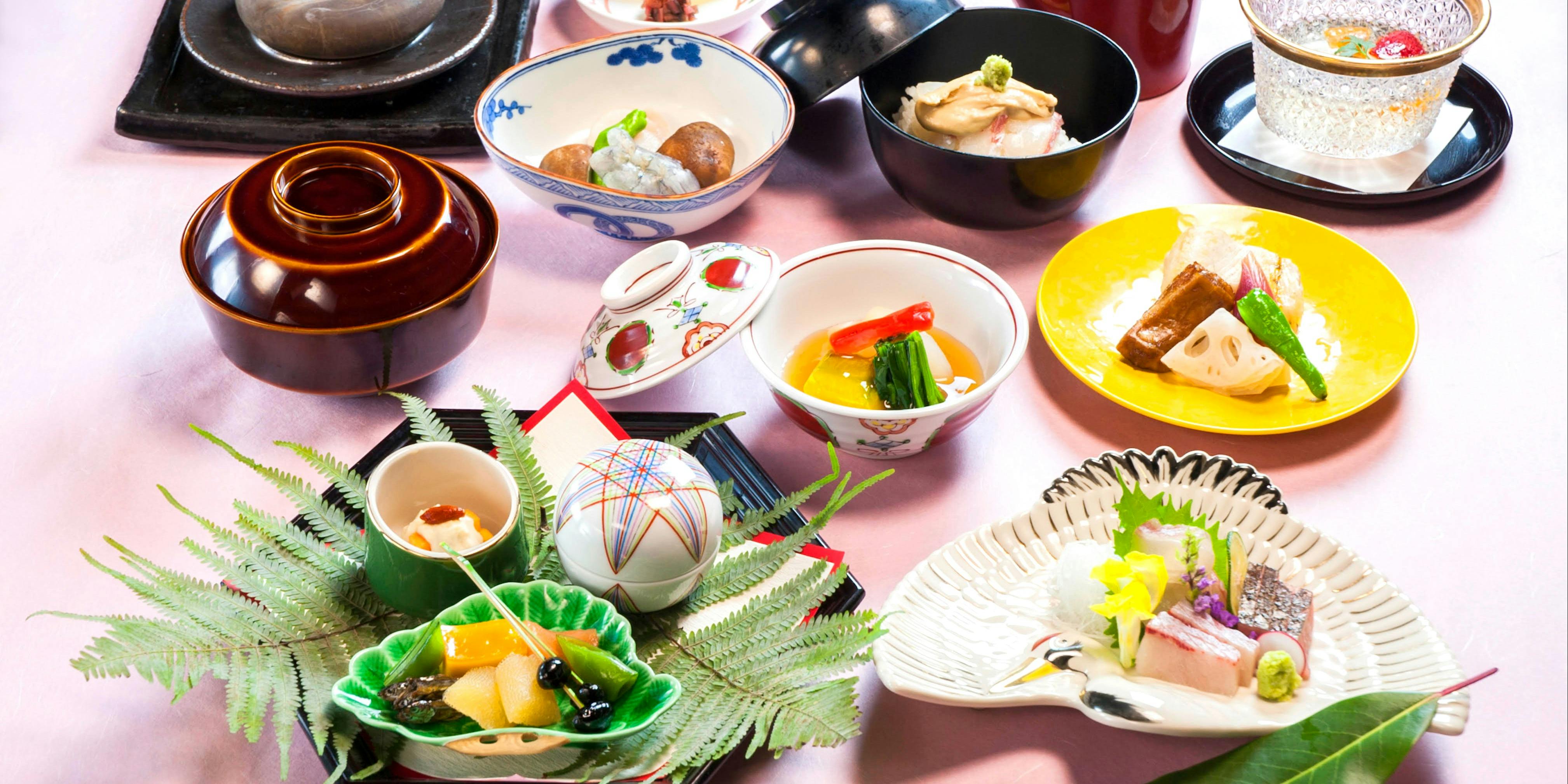 【正宗懷石：鶴】造里、燒物、煮合等共全8道菜