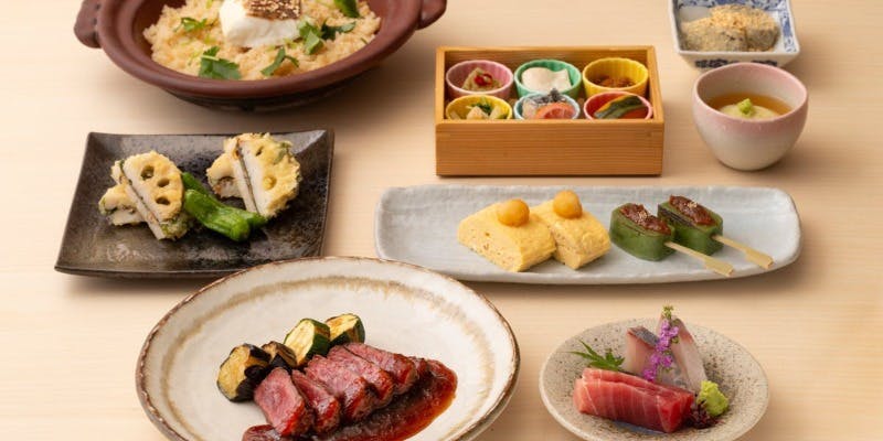 【会食や女子会に】「華」和牛の炙りや真鯛の羽釜ご飯など 全8品