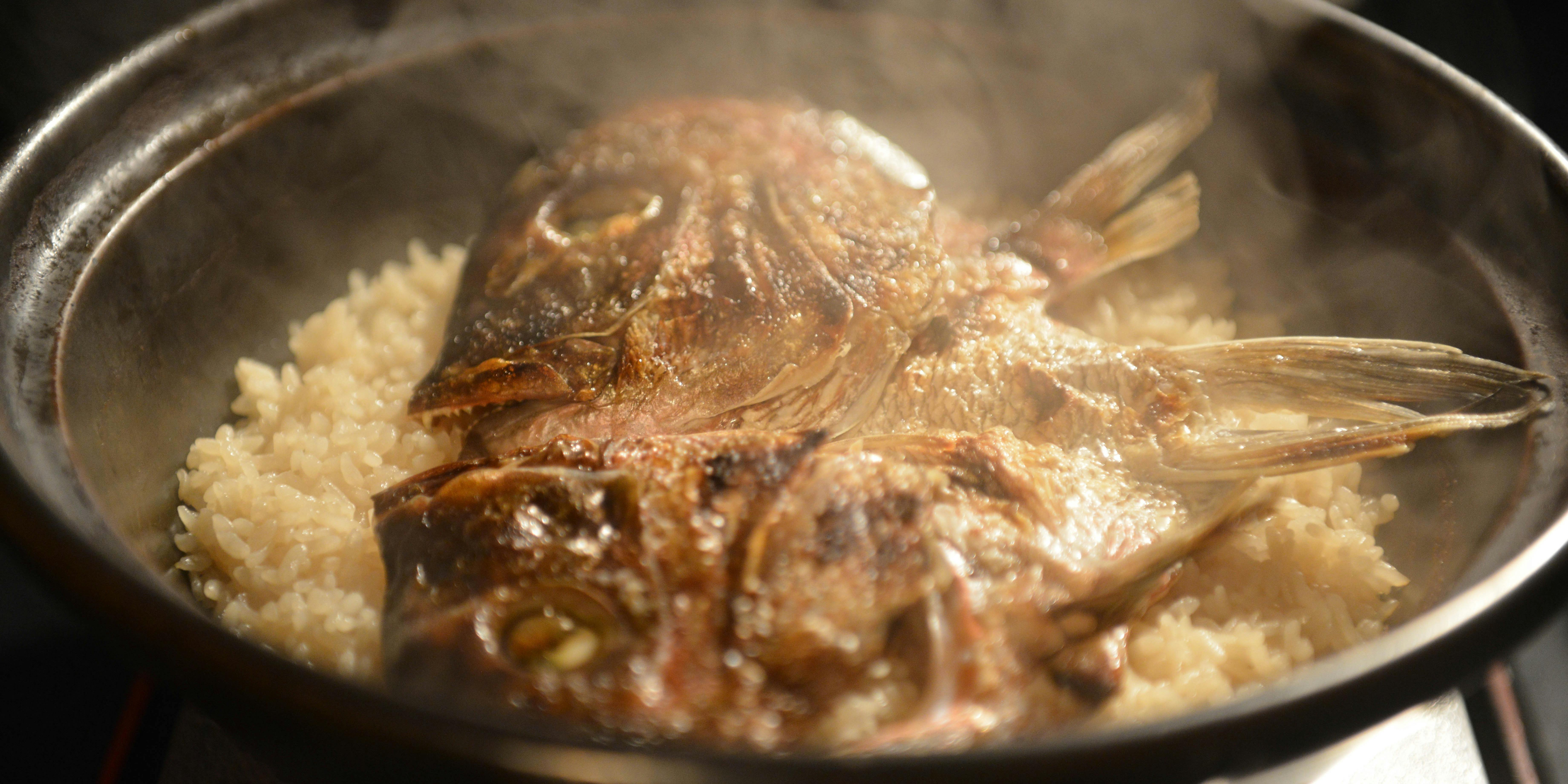 【お祝い会席”松”】食事は鯛釜ご飯に変更