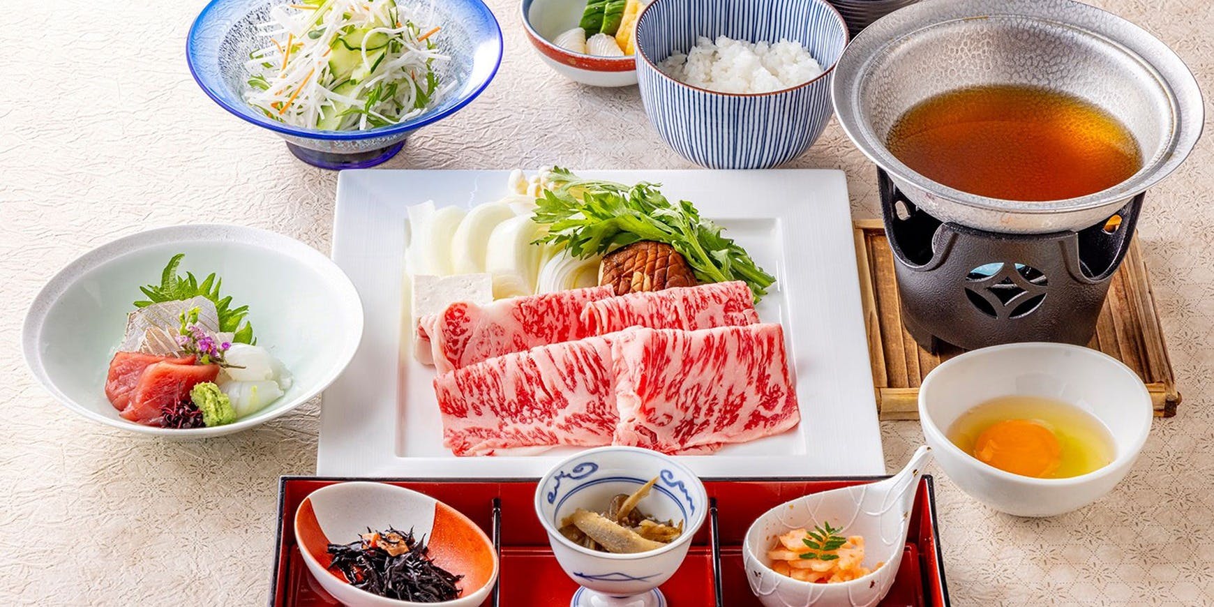 国産牛すき焼きコース