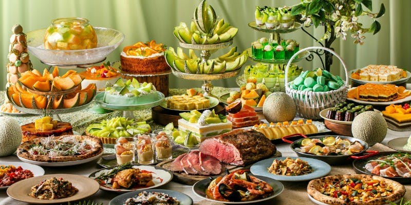 【義大利料理★夏季午餐自助餐】新鮮哈密瓜吃到飽　哈密瓜甜點與當季義大利料理等約60種（5/27～8/24）