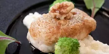 【Lunch B】魚＆肉のWメイン、パティシエ特製デザートプレート