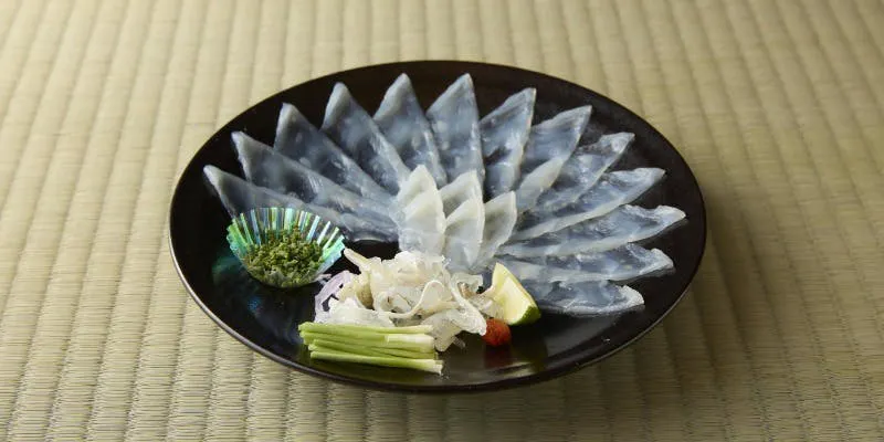 【福会席月波】河豚薄切生鱼片・河豚小火锅等 共10道菜