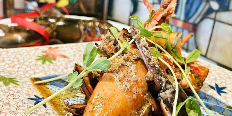 [Luxury Kaiseki 2] 9 courses including foie gras, whole lobster, A5 black wagyu beef, and 2 desserts, plus 1 drink (includes 10% service charge)