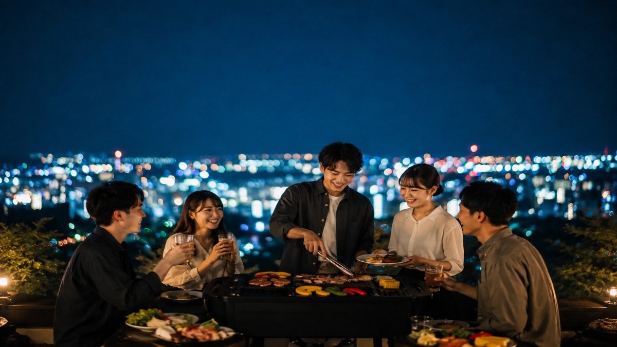 【1日1組限定】夜景貸切プレミアムグリルビアガーデン