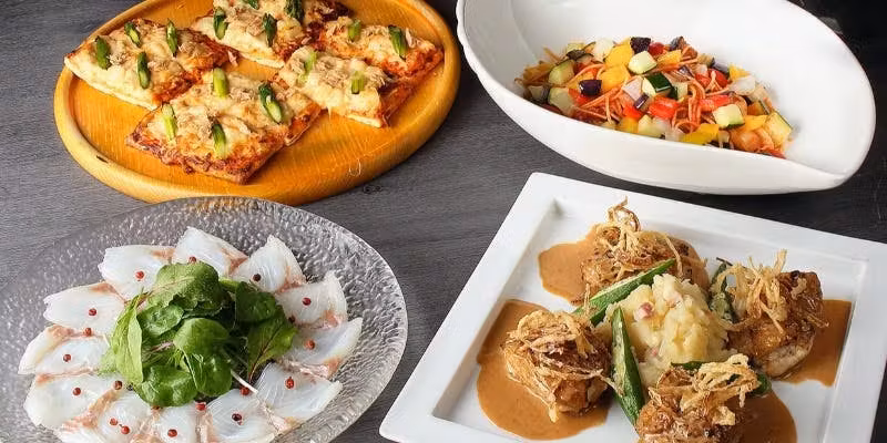 【ランチ限定！飲み放題付】『咲』コース 全5品大皿盛りプラン 6000円⇒平日利用5500円(税サ込)