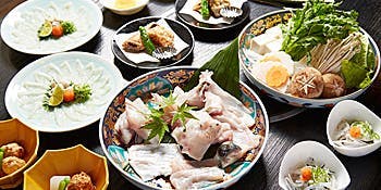【风雅】河豚火锅、炸河豚、河豚皮拼盘、河豚刺身等共7道菜