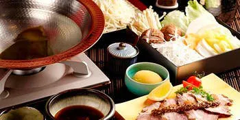 "Pork Shabu-Shabu All-You-Can-Eat and Drink Course" includes 2 hours of all-you-can-drink! Total of 4 dishes.