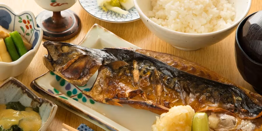 【銀座 すが家 お昼の定食】とろさばの塩焼き