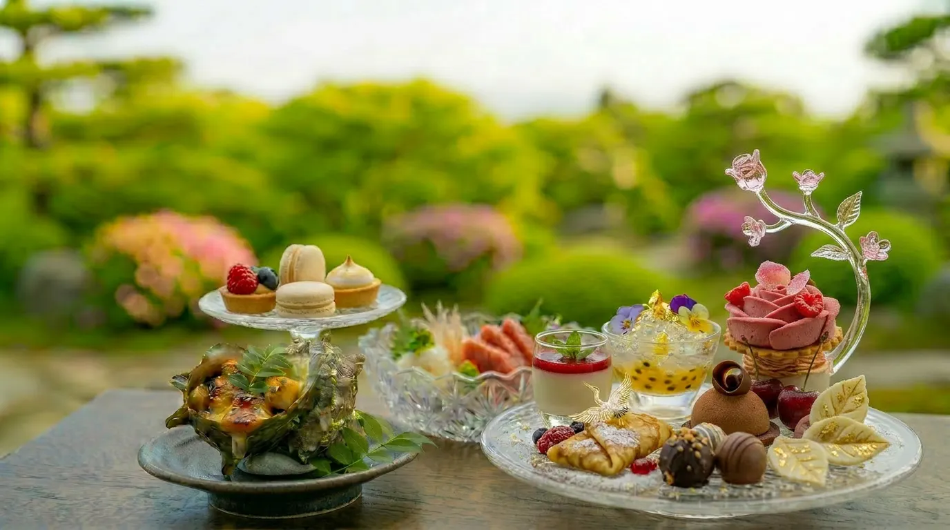 【デザートランクアップ付!特別プラン】 辻家庭園 旬を味わう納涼ランチ