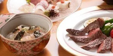 【和牛牛排会席】刺身5种、和牛牛排、鲷鱼高汤泡饭或手打荞麦面等共8道菜品