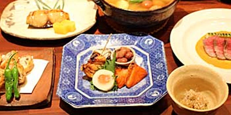 【伝統の和食】お刺身、黒毛和牛ローストビーフなど全7品