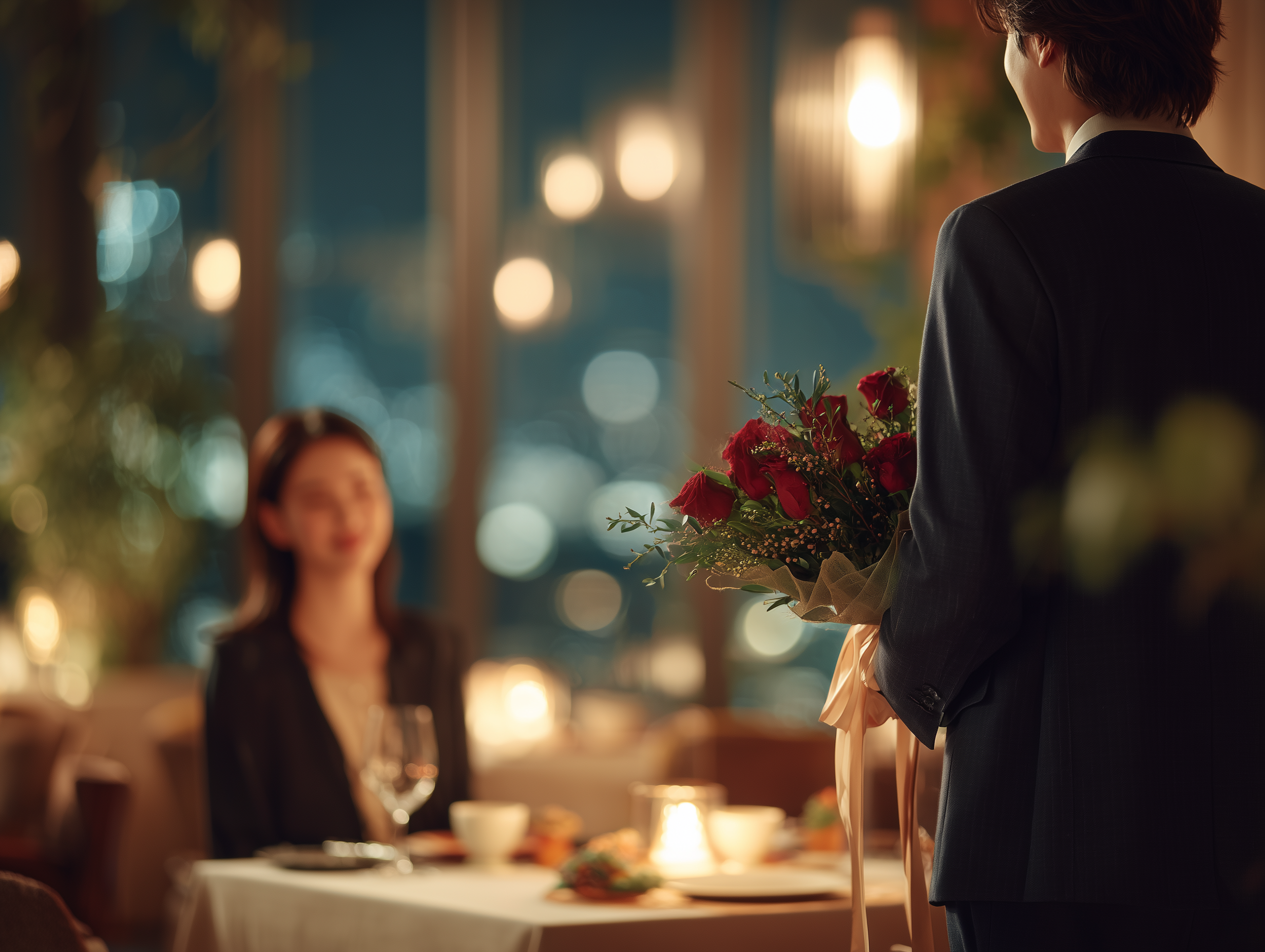 【Xmas2026】【クリスマスディナー プロポーズプラン】前菜・お魚・お肉料理含む 計6品 フレンチフルコース ＋ チャペルでのプロポーズ演出 + 花束 + 乾杯のスパークリングワイン