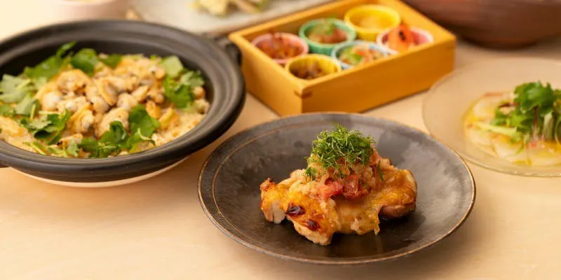 「彩」名物おばんざい6種盛り合せや富嶽白鶏のグリル等 8品