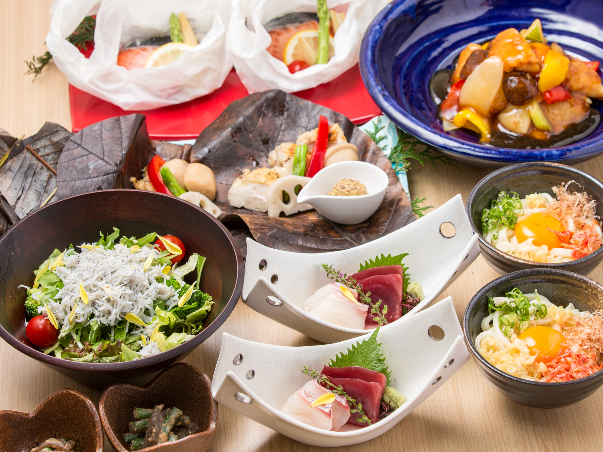 【昼懐石コース】特撰鮮魚盛合せなど全9品 