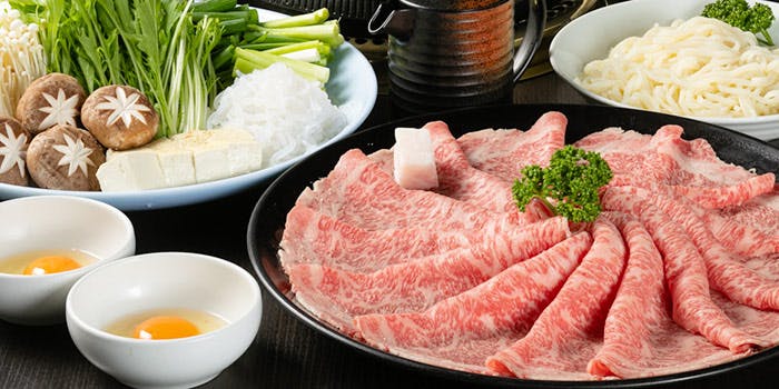 【すき焼き】コース （飲み放題も選択できます）