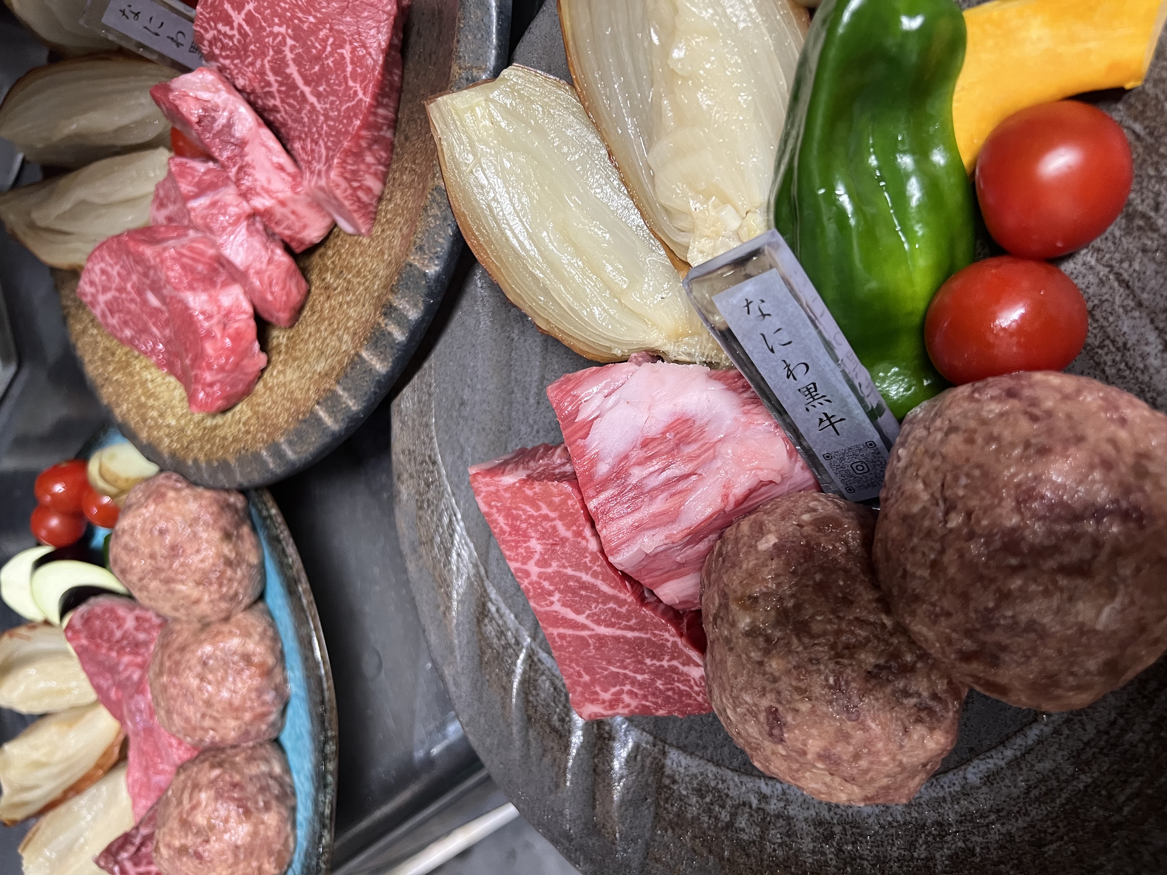 【 黒毛和牛3種食べ比べ肉コース】