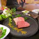 【雅コース】ヒレとサーロインのメインの他にフォアグラや鮑などもお楽しみいただけるコース