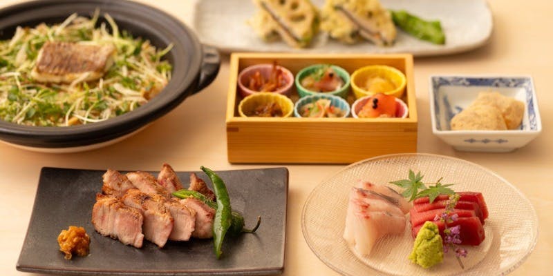 午餐套餐“粹” 美名豚酱油曲酱烧等，共6道菜