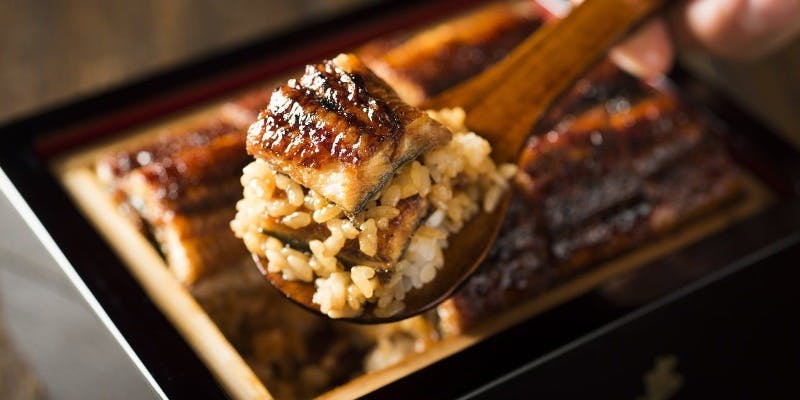 【鰻重膳】＜地焼き鰻の鰻重＞前菜、肝吸い、甘味他