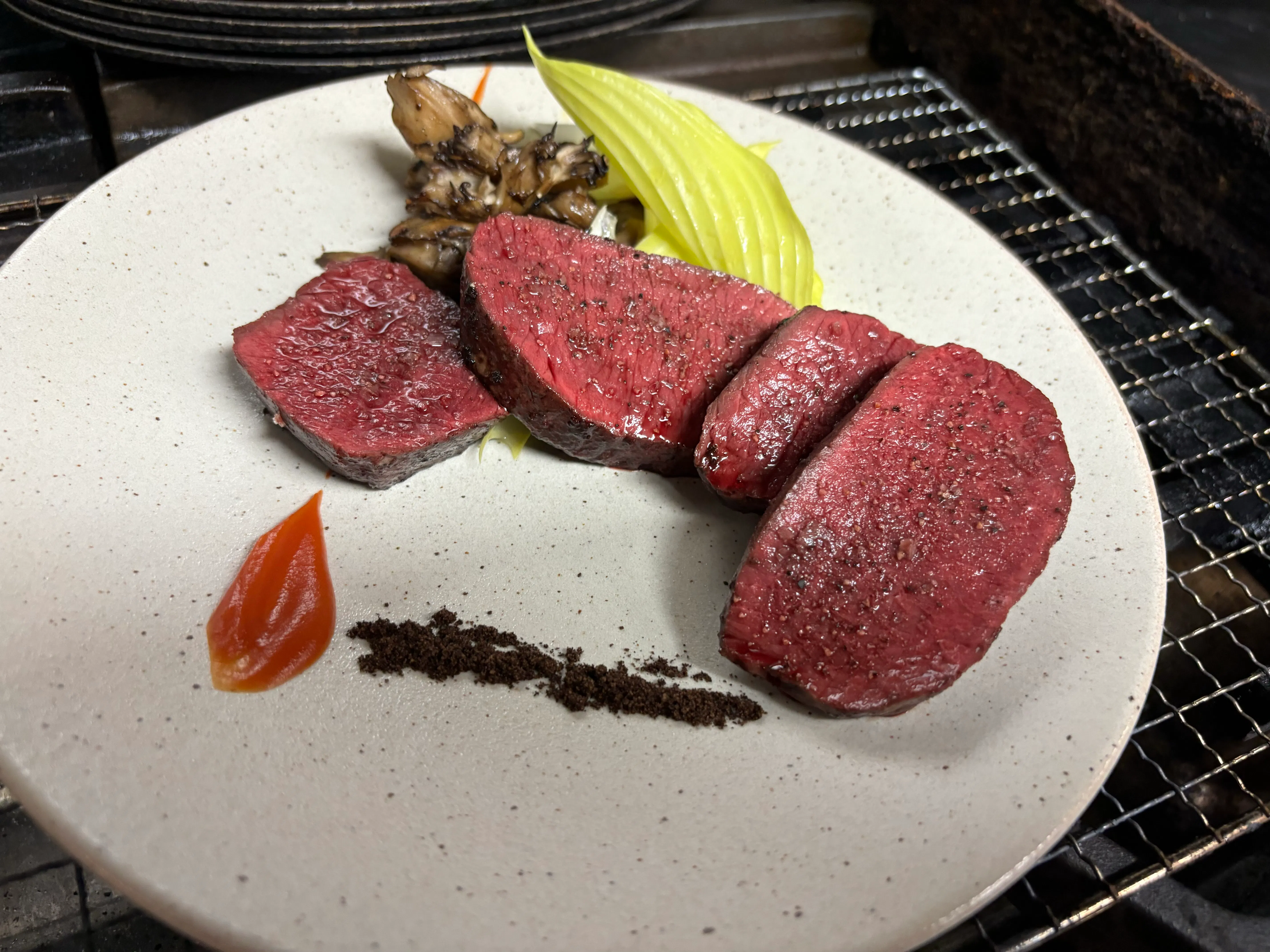 【2h飲み放題E】全8品●ジビエと和牛ステーキ●コース【スパークリングワイン込み飲み放題】(1.5h L.O.)