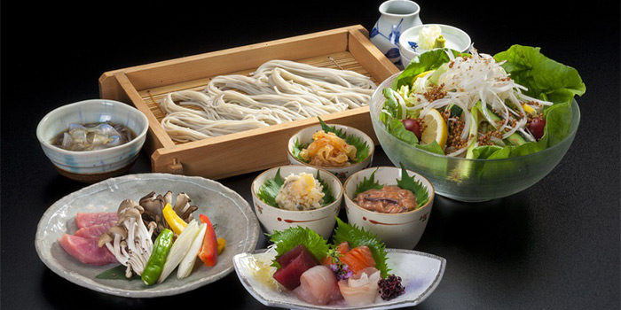 【一ツ木コース】お刺身・鴨焼き・へぎそばなど、全7品