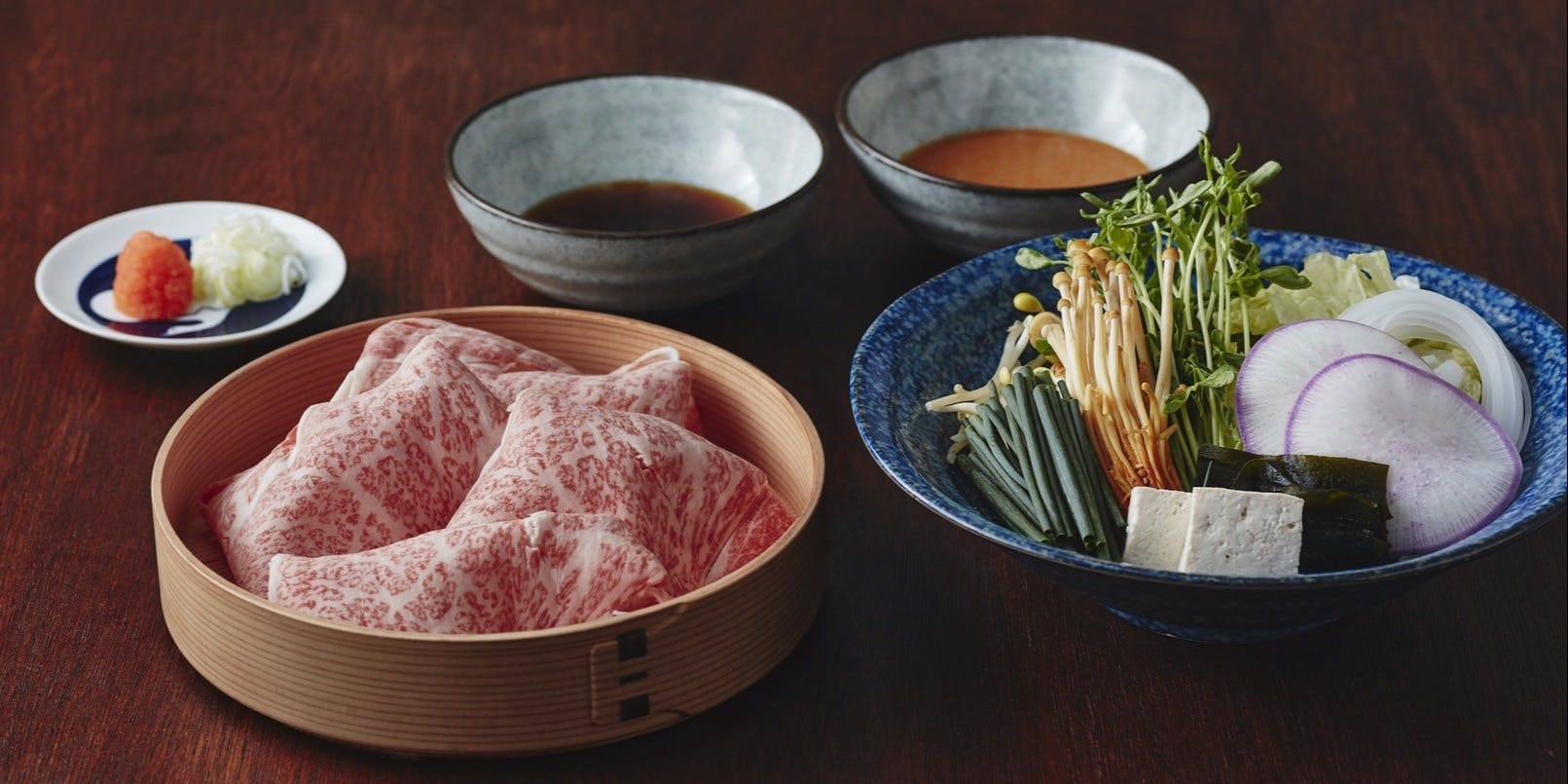 【DINNER】채소 무한리필／야마가타 소 리브로스(200g) 샤부샤부