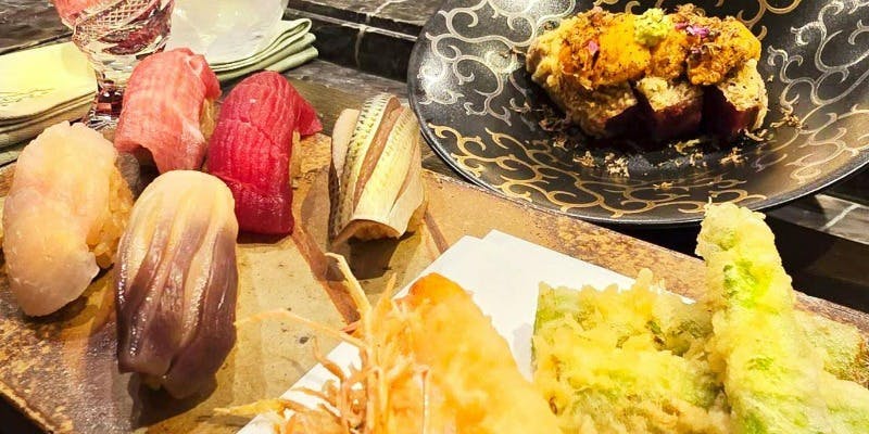 【鮨合作】～天婦羅×壽司～ 只有在東銀座店才能實現的，天婦羅和壽司的合作
