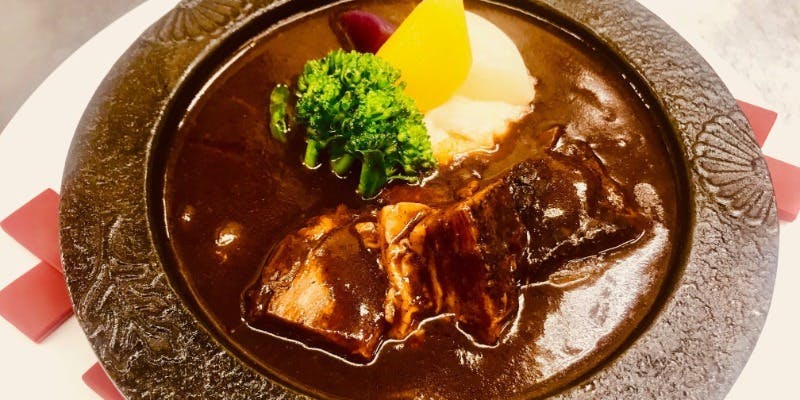 【13点以后到店的客人限定午餐】主菜是牛肉炖菜！附赠免费咖啡