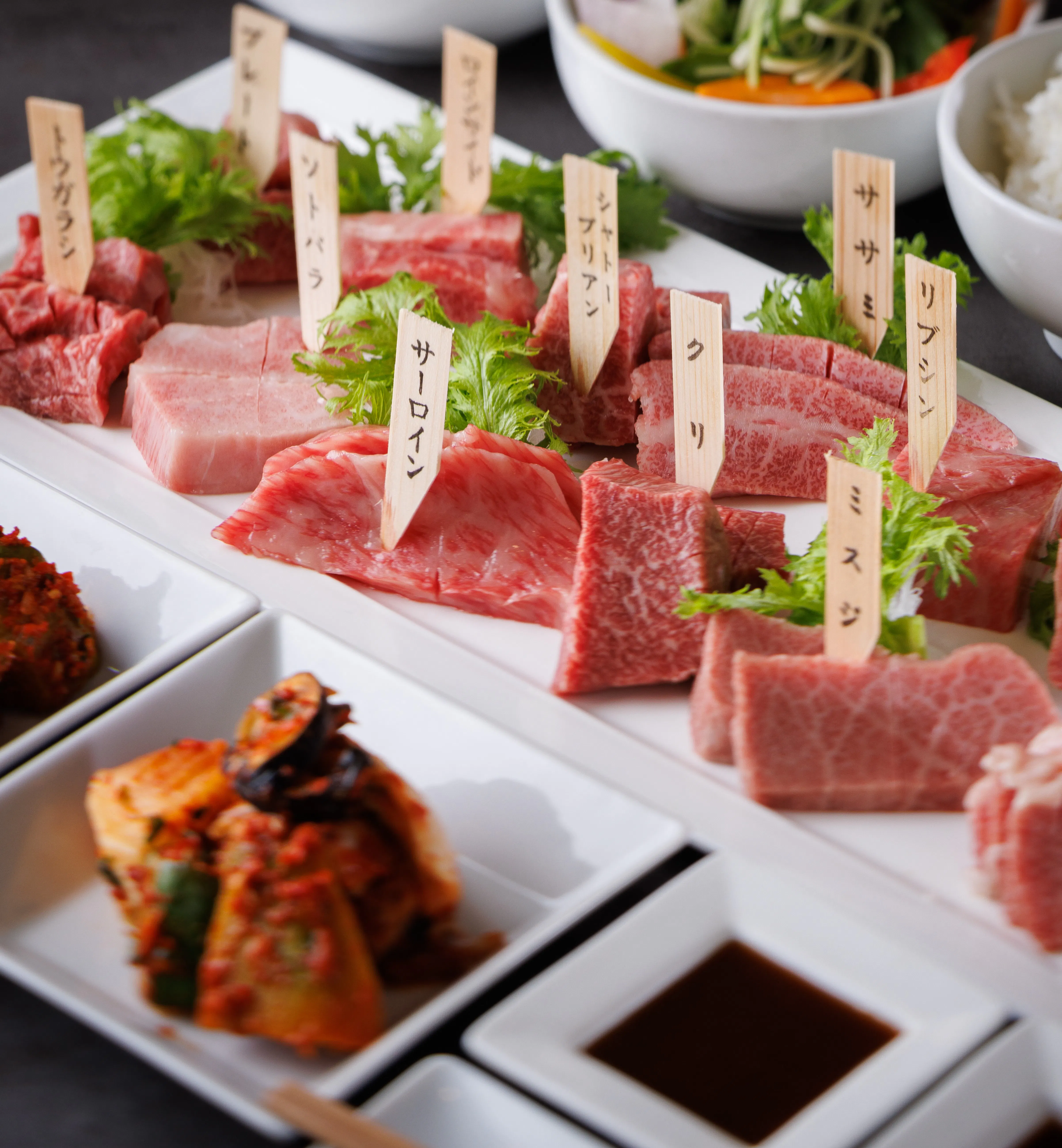 【미야비 특선 코스】A5 등급 흑모 Wagyu 10 종류, 미야비 로스트 비프, 대형 썰은 사일로인 등 총 9가지