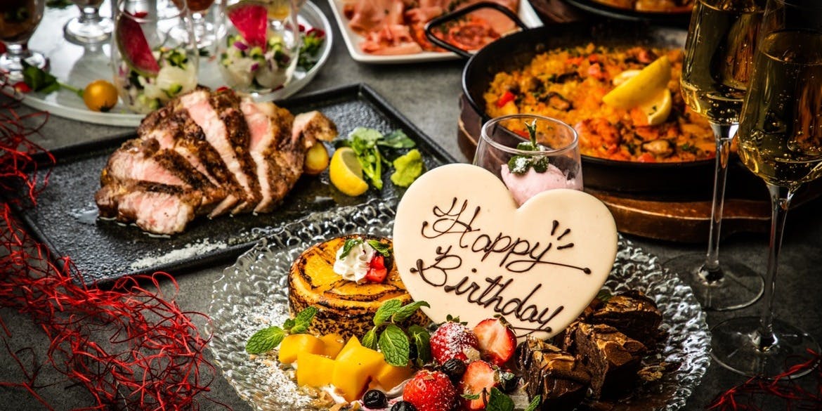 ～Anniversaryコース～記念日にメッセージプレートで祝福！豪華タパスなど全7品