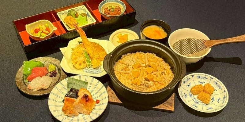 午餐預約限定【鹽烤雞肉佐柚子胡椒套餐（豆ちゃ的家常小菜、季節土鍋飯等）】