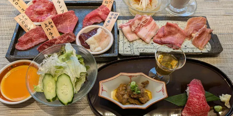 [New Premium Course] Specially Selected Wagyu Melt-in-Your-Mouth Sushi, Yakiniku Featuring Rare Cuts, and More