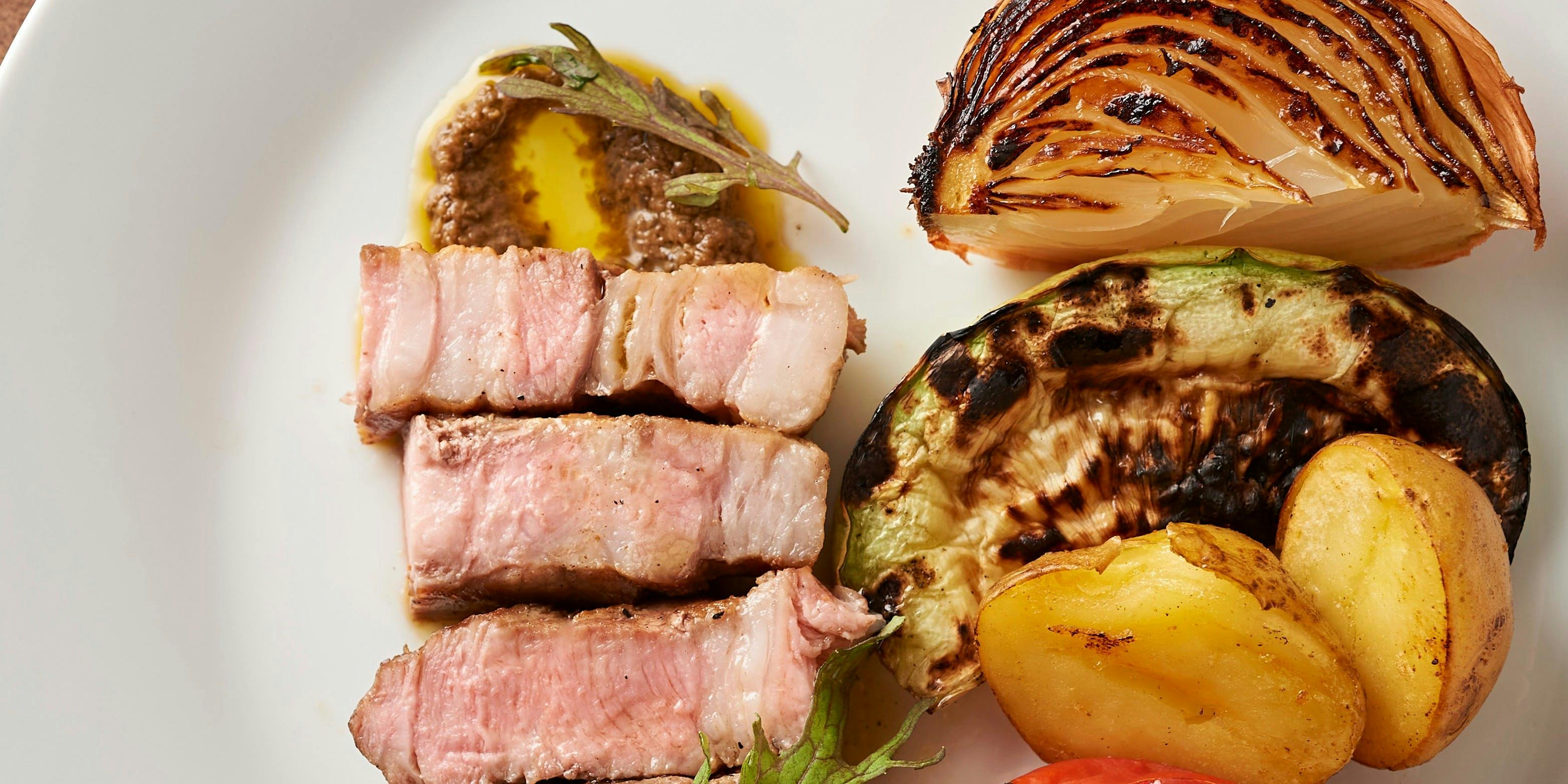 [Lunch Course] Our Most Popular! Salted Lemon Roast Pork + Mini Dessert + Café